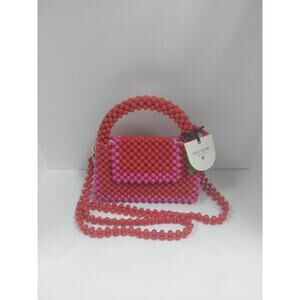 Kate Spade New York x Target Beaded Crossbody Bag Red/Pink